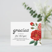 Sympathie Espagnol Merci | Fleur Rouge (Debout devant)