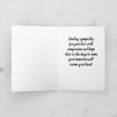 SYMPATHIE ET PRÉOCCUPATION EN CE MOMENT CARTE DE S (Intérieur)