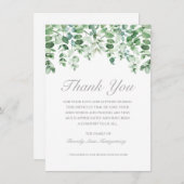 Sympathie Eucalyptus Aquarelle Vert Merci (Devant / Derrière)