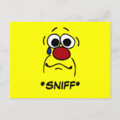 Sympathie Face Grumpey Briefkaart (Voorkant)