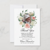 Sympathie féminine Merci Aquarelle Floral rose (Devant)