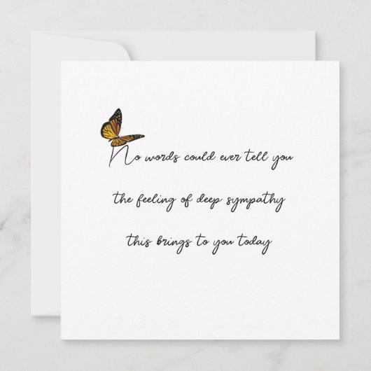 Sympathie Flat Kaart (Achterkant)