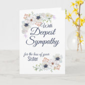 Sympathie Floral Waterverf Kaart (Gele Bloem)