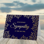 Sympathie florale Élégante Véritable Cartes Pressé<br><div class="desc">Ajoutez facilement votre propre message personnel en utilisant la section "personnaliser ce modèle".</div>
