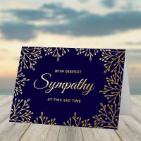 Sympathie florale Élégante Véritable Cartes Pressé