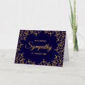 Sympathie florale Élégante Véritable Cartes Pressé (Recto)