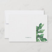 Sympathie Foliage Hartelijk dank Bedankkaart (Achterkant)