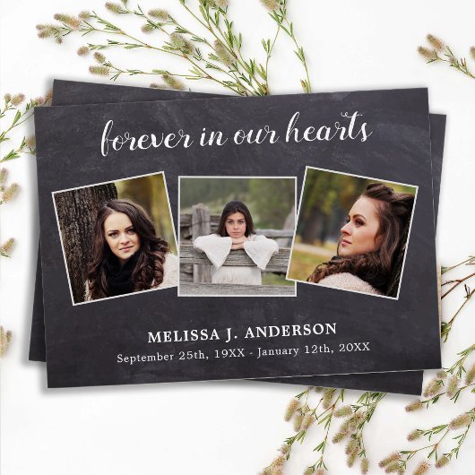 Sympathie funéraire 3 Carte de prière photo