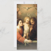 Sympathie funéraire catholique Carte de la Sainte  (Dos)