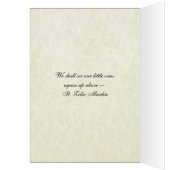 Sympathie funéraire catholique Merci bébé bébé (Intérieur (Gauche))