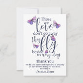 Sympathie funéraire du Merci papillon (Devant)