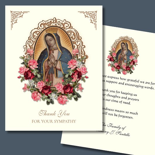 Sympathie funéraire élégante Guadalupe Merci