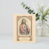 Sympathie funéraire espagnole Carte Sainte Merci (Debout devant)