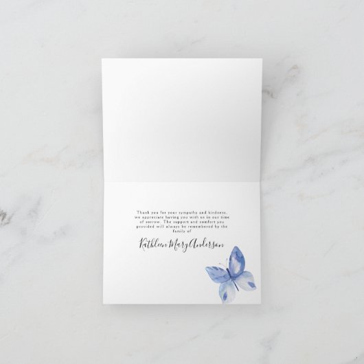 Sympathie funéraire Marbre Merci (Intérieur)