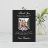 Sympathie funéraire Merci rose Floral | PHOTO (Debout devant)