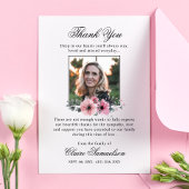 Sympathie funéraire Merci rose Floral | PHOTO