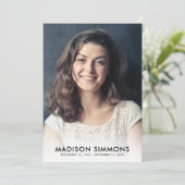 Sympathie funéraire minimale du Merci Grief Photo (Debout devant)