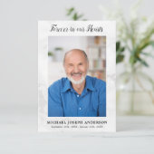 Sympathie funéraire moderne Carte de prière commém (Debout devant)