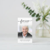 Sympathie funéraire Photo Cartes de prière pour le (Debout devant)