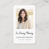 Sympathie funéraire Prière commémorative Cartes co (Devant)