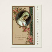 Sympathie funéraire Vierge Marie Religieuse (Devant)