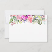 Sympathie Funeral Bedankt Cards Floral (Achterkant)