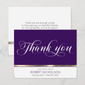 Sympathie Funeral Memorial Hartelijk dank voor Gol (Voorkant / Achterkant)