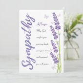 Sympathie gebed voor u kaart (Staand voorkant)