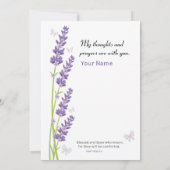 Sympathie gebed voor u kaart (Achterkant)