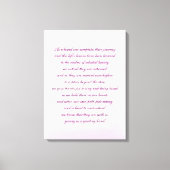 Sympathie gedicht kunst canvas afdruk (Voorkant)