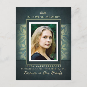 Sympathie Hartelijk dank voor het Turquoise Gold L Briefkaart