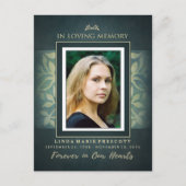 Sympathie Hartelijk dank voor het Turquoise Gold L Briefkaart (Voorkant)