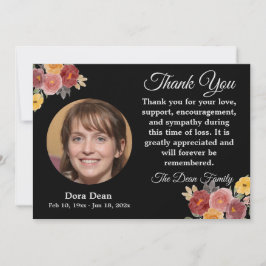 Sympathie Herdenking begrafenis Memorial Waterverf Bedankkaart