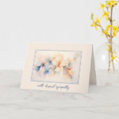 Sympathie Hibiscus Abstract Kaart (Gele Bloem)