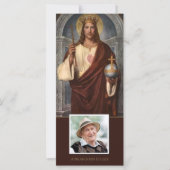 Sympathie Jezus Onze Koning Uitvaart Dank u kaart (Voorkant)