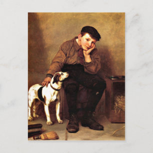 Sympathie - Jongen en Zijn hond Briefkaart