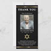 Sympathie Joodse ster van David DANK U | FOTO Bedankkaart (Voorkant)