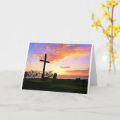 Sympathie kaart, het kruis kaart (Gele Bloem)