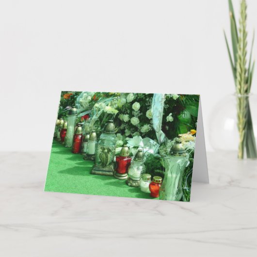 Sympathie Kaart Poolse begrafenis BLANK BINNEN (Voorkant)