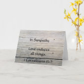 Sympathie kaart scriptie liefde endures (Gele Bloem)