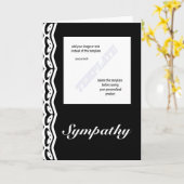 Sympathie kaarten sjabloon (Gele Bloem)