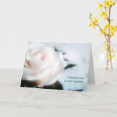 Sympathie la plus profonde Elégante carte florale (Fleur jaune)