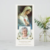 Sympathie Maagd Maria begrafenis Dank u kaart (Staand voorkant)