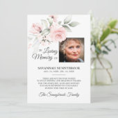 Sympathie Mémoire Floral Rose MERCI | PHOTO (Debout devant)