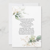 Sympathie Mémoire verte MERCI d'or| POEM (Dos)