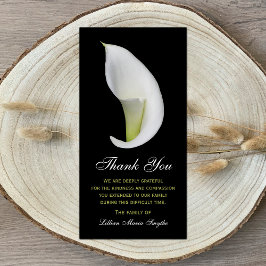 Sympathie Memorial Dank u Fotokaart - Lily Bedankkaart