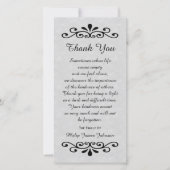 Sympathie Merci Carte photo Parchemin (Devant)