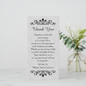 Sympathie Merci Carte photo Parchemin (Debout devant)