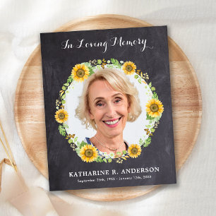 Sympathie Merci Cartes Fleurs de Soleil Photo Funé
