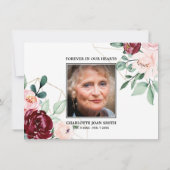 Sympathie MERCI de la Bourgogne et des roses roses (Dos)